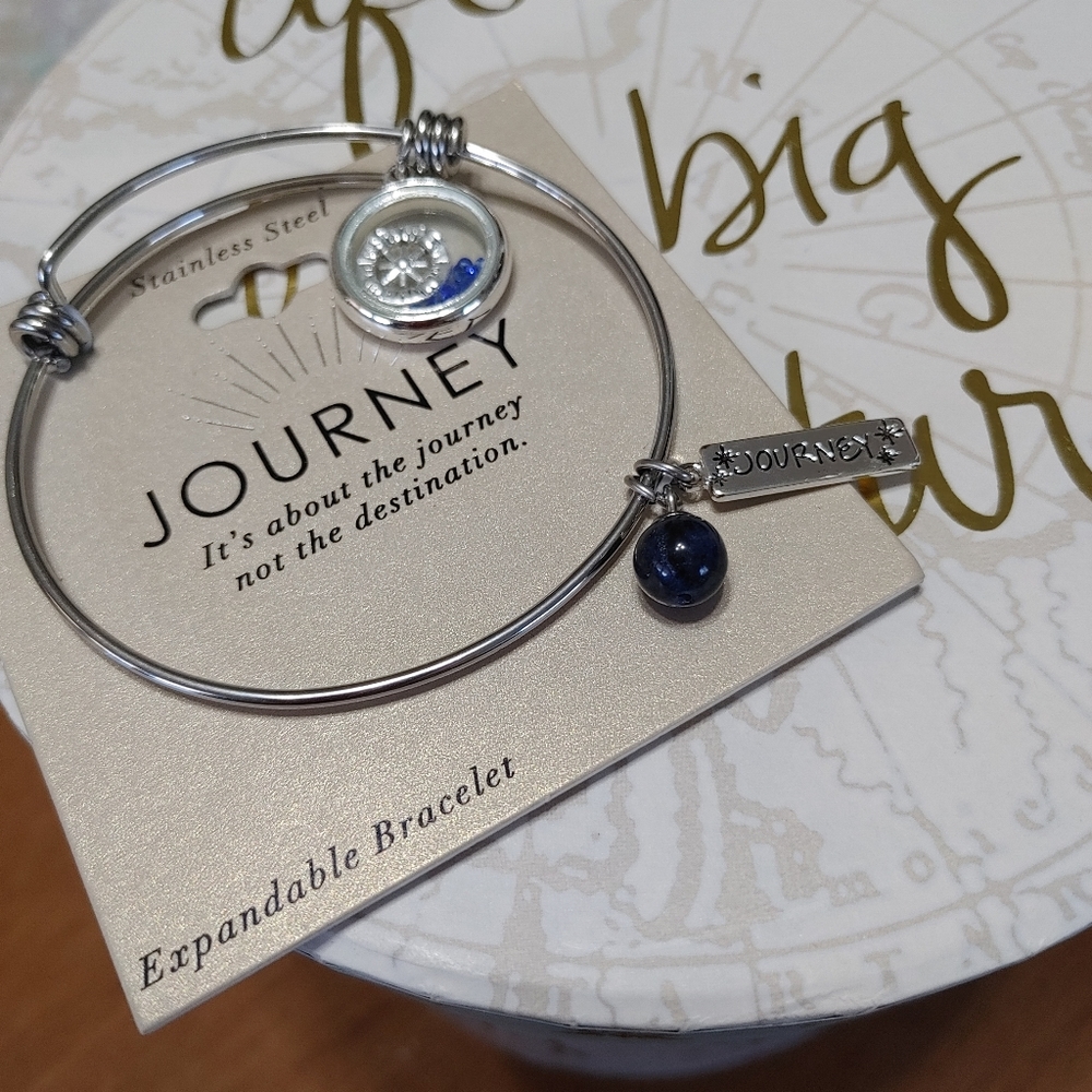 NWT JOURNEY BRACELET & PAPER MACHE BOX